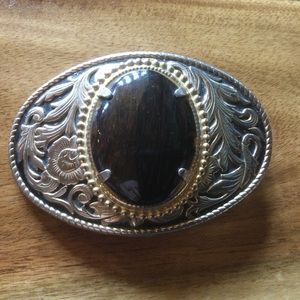 ✔️ Stunning Belt Buckle Western Petrified Wood